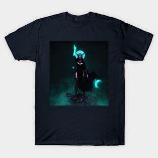 Necromancer Witch Elf Girl T-Shirt